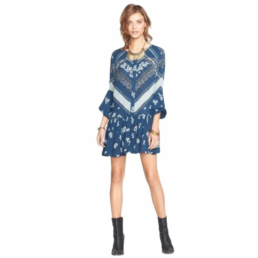 Free People Gauze From Your Heart Midnight Dress M